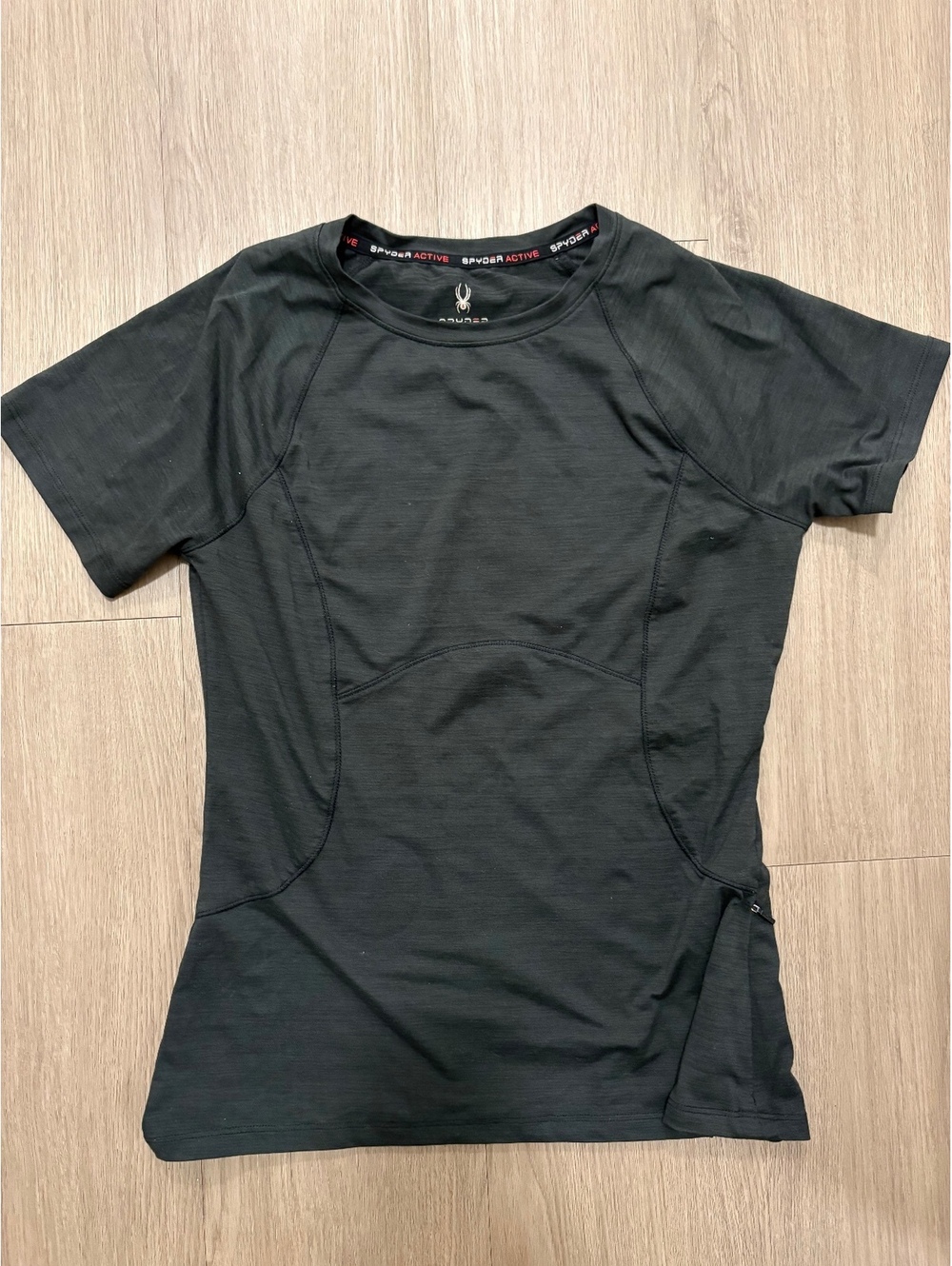 Spyder Women's Black Short Sleeve Athletic Shirt Size Medium
